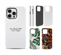 Coques de téléphone robustes 2-en-1 de luxe personnalisées en gros pour la série iPhone 16, revêtement par sublimation mat et brillant, fabriquées en TPU
