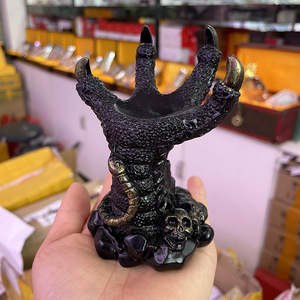Support de Présentation en Résine Faite à la Main pour Boule de Cristal en Forme de Griffe de <span class=keywords><strong>Dragon</strong></span>, Socle de Figurine de Bureau, Ornements - Product Image 2