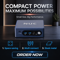 Potente Mini PC Intel N150 de Formato Pequeño, 32 GB de RAM, 512 GB SSD, USB 3.2, LAN 1000M, Win11 Pro, Juegos 4K, Oficina en Casa