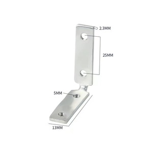 Aluminum Angle <b>Bracket</b> 5mm Tapping With Screws Durable Hardware Connector For Cabinet Door Window Fixing - Product Image 2