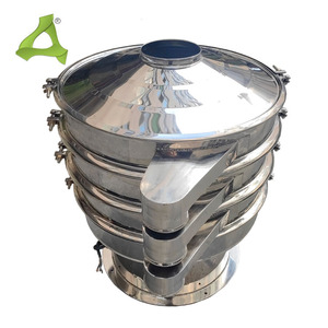 304 thép không gỉ quay rung màn hình rung màn hình Lọc tròn quay rung sàng sàng sàng bột sàng - Product Image 2