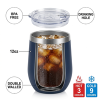 Meilleures ventes : Verre isotherme sans pied en forme d'œuf, double paroi, isolé sous vide, en acier inoxydable 304, pour le vin