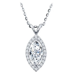 Collana con Ciondolo a Forma di Marquise, Gioielli di Moda Creativi in Stile Street - Product Image 1