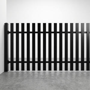 Balustrade en verre en alliage d'aluminium noir mat, montage au sol, assemblage facile, finition thermolaquée, utilisation extérieure, <span class=keywords><strong>escalier</strong></span> - Product Image 2
