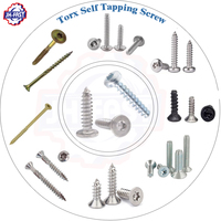 Sekrup Self-Tapping Philip Countersunk Cross Torx Csk Flat Hex Socket Head Hexagon Hitam Kepala Datar