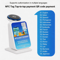 Etiqueta NFC F108 con Generador de Códigos QR Dinámicos, Conexión CER (PC Casher) por Cable de Datos USB, Bluetooth o Wifi Direct