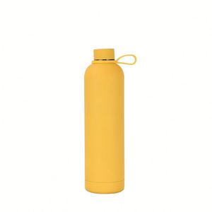 Couples Valentine's Day Gift Colorful Rubber Paint Colorful Small Mouth Vacuum Water <b>Bottle</b> - Product Image 5