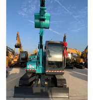 Excavadora Kobelco SK75 Japonesa de Alta Eficiencia Operativa, 90% Nueva, Modelo 2022, Bajo Consumo de Energía, Motor Pequeño, Usada