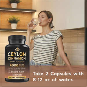 Extractos de canela de Ceilán OEM para adultos, mejoran la circulación sanguínea, la salud digestiva, el metabolismo, son antioxidantes, aptos para mujeres embarazadas. - Product Image 3