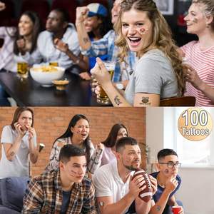 Tatuajes Temporales Fútbol Personajes Fútbol Lemas y Más Tatuajes Fiesta - Product Image 4