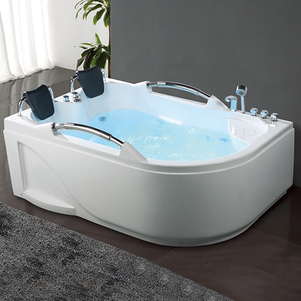 Günstiger Preis zwei Personen Whirlpool Ecke Whirlpool bequeme Badewanne Acryl Massage Badewanne