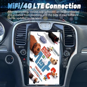 Écran tactile Android 13 de 13,6 pouces 256 Go pour Chrysler 300C 2012-2019, système de navigation GPS, lecteur multimédia vidéo, autoradio, Carplay - Product Image 6