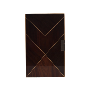 Caja de vino/<span class=keywords><strong>whisky</strong></span> de doble puerta personalizada-Elegante caja de almacenamiento de madera con diseño de marquetería, embalaje de regalo de lujo de alto brillo - Product Image 1