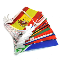 Guirlande de Drapeaux Promotionnels Gahumi Coupe d'Europe 24 Équipes Nationales 14x21cm