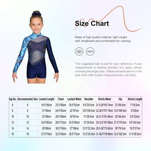 Tenue de danse pour filles de 6 à 16 ans, fabricant de vêtements de gymnastique, justaucorps avec short et bandeau, ensembles pour spectacles et compétitions - Product Image 6