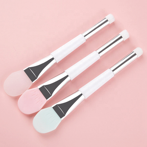 Brocha <span class=keywords><strong>de</strong></span> <span class=keywords><strong>Maquillaje</strong></span> <span class=keywords><strong>de</strong></span> Silicona con Doble Cabezal para Lavado Facial y Aplicación <span class=keywords><strong>de</strong></span> Mascarillas, Herramienta Portátil Personalizable con Logotipo - Product Image 2