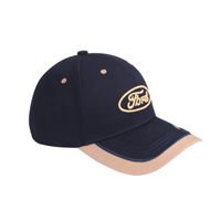 Casquette de baseball rétro européenne et américaine avec logo Ford brodé en PVC, visière incurvée, style F1, fermeture snapback