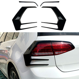 Volkswagen Golf MK7.5 Taillight Trim Cover Piano Black ABS Wind Blade Style 2016-2019 - Product Image 1