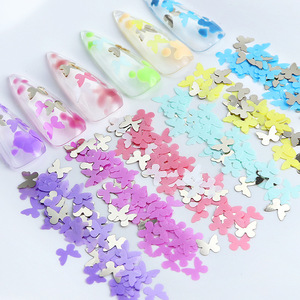 BIN vente chaude 6 grilles papillon Nail Art paillettes paillettes <span class=keywords><strong>flocons</strong></span> pour ongles fournitures décoration - Product Image 5