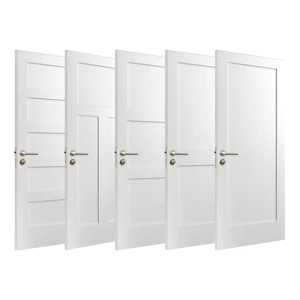 Panneau Hdf Mdf Molde Portes Intérieur Noyau Creux Blanc Primer Porte Bois Verre Bois Massif Portes Intérieures Modernes Pour Maisons