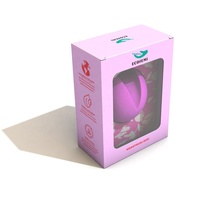Embalaje personalizado reutilizable, plano, ultrafino, período de cuidado de las mujeres, silicona, estetizado, disco menstrual, conjunto de discos