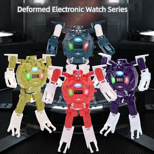 <span class=keywords><strong>Montre</strong></span> numérique LED de dessin animé pour enfants, jouets, Robot de déformation, montres électroniques pour enfants, offre spéciale - Product Image 2