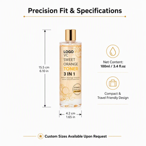 HKH Tonique Visage 3-en-1 à l'Orange Douce, Sérum Doux Éclaircissant et Hydratant à la Vitamine C, Anti-Points Noirs, Soin Quotidien de la Peau - Product Image 1