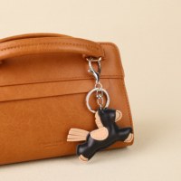 Breloque de sac Pegasus, personnalisable OEM & ODM, pendentif cheval ailé en PU cousu pastel pour sac à main, sac à dos, bagages, porte-clés