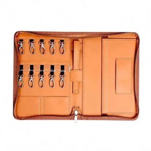 Porta Llaves de Cuero Tamaño A4 de Fábrica BSCI, Organizador de Llaves con Cierre y Etiquetas Adhesivas - Product Image 3