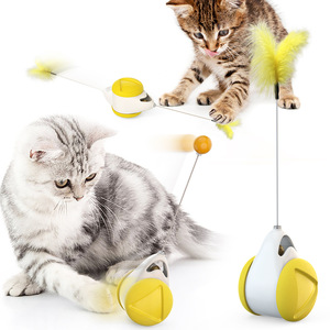 Interactive <strong>Cat</strong> Toy Ball <strong>Cat</strong> Tumbler Toy Plush <strong>Funny</strong> Kitten <strong>Catnip</strong> Toy - Product Image 1