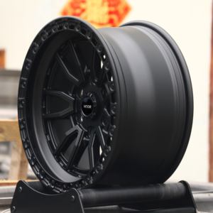 גלגלי HTOR 17 18 אינץ' 6x139.7 שחור מט, מחושלים, לרכב פיקאפ, חישוקי שטח, מתאימים להיילקס, סילברדו 1500, ראם 1500 - Product Image 6