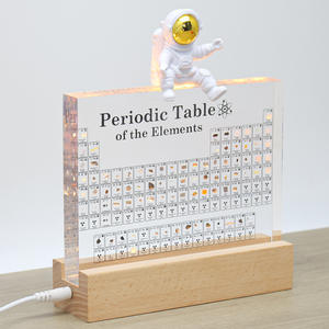 Decoración de Escritorio con Tabla Periódica de Acrílico, Regalo Educativo de Química para Estudiantes, Decoración Científica Escolar - Product Image 2