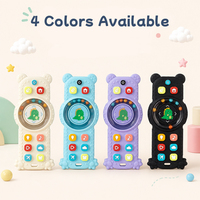 Cadeaux pour voiture, jouet à mâcher sensoriel en silicone de qualité alimentaire en forme d'ours pour bébé, télécommande, vente en gros, cadeau promotionnel pour voiture