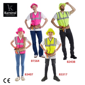 Vente en gros de pompier Costume de travailleur de la Construction enfants chapeau gilet accessoires Halloween carnaval fête noë<span class=keywords><strong>l</strong></span> jeu de rô<span class=keywords><strong>le</strong></span> unisexe - Product Image 5