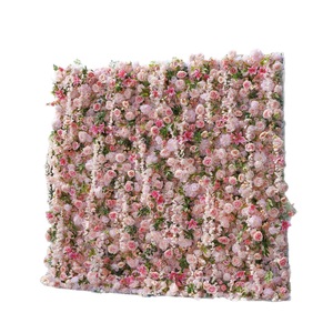 Mur de fleurs violet foncé et lilas, panneau floral riche, style romantique pour mariage, fête nuptiale et toile de fond d'événement - Product Image 4