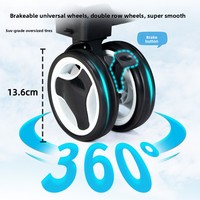 Chariot de transport multifonctionnel et pliable pour animaux de compagnie, grande capacité, pour voiture, poussette d'extérieur pour chiens, cage de voyage pliable pour voiture