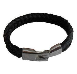 Bracelets de cheveux de <span class=keywords><strong>cheval</strong></span> naturels faits à la main, bijoux, boucles d'oreilles et collier en poils de <span class=keywords><strong>cheval</strong></span> réels avec fermoirs en acier inoxydable - Product Image 1