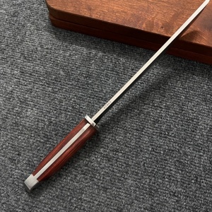 Cuchillo de Supervivencia Samurai Personalizable, Hoja de Acero Inoxidable No Ajustable, Mango de Madera con Diseño de Dragón, para Caza, Bricolaje, Uso Industrial, OEM - Product Image 5