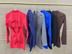 Tute e tute sportive corte e tute sportive RUIQUWIN nuove roem solide per allenamento attivo sport Yoga Running tuta da Yoga - Product Image 2