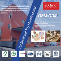 Jouet de construction en bois EDULAND, planche d'activités, jouet sensoriel pour enfants, préscolaire, Montessori, éducation précoce, respectueux de l'environnement