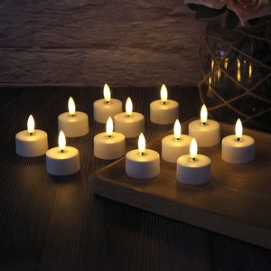 Lot de 6 <span class=keywords><strong>bougies</strong></span> chauffe-plat à <span class=keywords><strong>LED</strong></span> électriques sans flamme rechargeables par USB avec base de chargement - Product Image 6