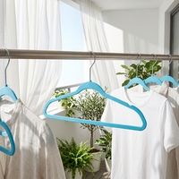 OWENTEK Cintres en velours en acier inoxydable, très demandés, pour l'organisation de placards, gain de place, barre à cravates pour chambre, antidérapants, durables