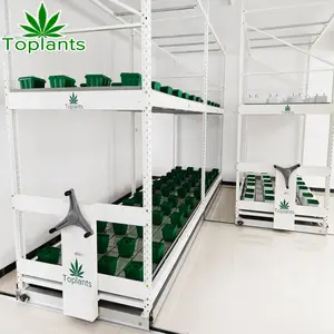 Sistema de estantes de cultivo de varios niveles bancos de laminación vertical con bandeja para plantas medicinales