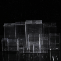 Boîte de rangement en PVC recyclable à logo personnalisé, emballage transparent pour cosmétiques, cils, rouge à lèvres, vente chaude
