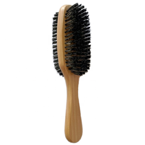 แปรงหวีผมไม้มหัศจรรย์เป็นมิตรกับสิ่งแวดล้อมขนาดกะทัดรัดขนแปรงคู่แบบแข็ง/ปานกลาง/อ่อน360สำหรับร้านทำผมที่บ้าน - Product Image 5