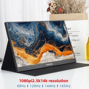 จอภาพพกพาคู่แบบ HD IPS LED ขนาด 17.3 นิ้ว 144Hz สำหรับคอมพิวเตอร์ โทรศัพท์ และ PS4 - Product Image 1