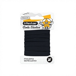 Elastico Nero per Cucito, Accessori per Sartoria 10mm X 3m Modello 8800885080010 - Product Image 1