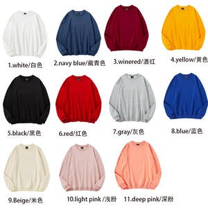 Sweatshirts Crewneck Pullover Custom logo Factory Wholesale Unisex 100% Polyester Knit <strong>Sweater</strong> Custom - Product Image 2