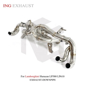 ING pour <span class=keywords><strong>Lamborghini</strong></span> <span class=keywords><strong>LP</strong></span> <span class=keywords><strong>610</strong></span> Catback 2014 + <span class=keywords><strong>Huracan</strong></span> 5.2 V10 LP580-2 LP610-<span class=keywords><strong>4</strong></span> ou EVO soupape d'échappement Catback en acier inoxydable - Product Image 3