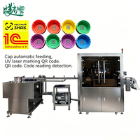 Machine de marquage laser 355 nm pour bouchons de bouteilles, ligne de marquage un article un code, alimentation automatique, inspection et rejet des défauts, traçabilité de la chaîne